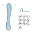 Вибратор Silver Fox для стимуляции точки G USB Синий K0825-2 - миниатюра 6