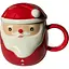 Кружка новогодняя Olens O8030-218-2 Морозко с керамической крышкой 360 мл Красная - миниатюра 1
