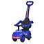 Дитяча каталка-толокар M 5763L-4 синій, з батьківською ручкою - мініатюра 1
