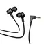 Провідні вакуумні навушники Hoco M86 Oceanic universal earphones with mic, 3.5mm, 1.2m, black - мініатюра 2