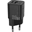 Мережевий зарядний пристрій Proove Silicone Power Plus 20W USB-C/USB-A Black (WCSP2011001) [130276] - мініатюра 1