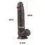 Фаллоимитатор LoveToy Sliding Skin 24 см коричневый - миниатюра 3