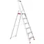 Стремянка алюминиевая Intertool 6 ступеней высота до платформы 1280 мм - миниатюра 1
