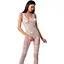 Бодистокинг Passion BS069 комбинезон имитация чулок и боди S/M/L white - миниатюра 1