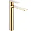 Змішувач для умивальника Rea Storm високий gold REA-B9983 Золотий - мініатюра 1
