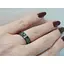 Срібне кільце Aurora з керамікою і фіанітами. С1140Ч 17,5 - мініатюра 2