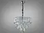 Заворожуюча новинка, срібна кришталева люстра на 5 ламп - мініатюра 2