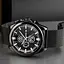 Чоловічий наручний годинник Skmei 9181 Чорний металевий - мініатюра 3