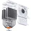 Кулер для процессора Jonsbo CR-3000 ARGB White (CR-3000 ARGB White) - миниатюра 9