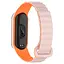 Ремешок Dual-color Magnetic для Xiaomi Mi Band 7/6/5/4/3 Light Pink/Orange - миниатюра 2