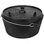 Котелок-жаровня чугунная Petromax Dutch Oven ft 18 плоское дно 16.1 л (1017-ft18-t) - миниатюра 1