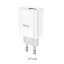 Блок адаптер мережевий Hoco Rapido C80A 2 виходи USB + Type-C 20 W білий - мініатюра 3