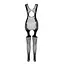 Ажурный бодистокинг с чулками Passion BS082 black One size - миниатюра 6