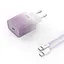 Сетевое зарядное устройство для XO CE18 (EU) PD30W USB-C быстрое питание с Type-C cable Фиолетовый - миниатюра 6