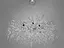 Дизайнерская подвесная хрустальная люстра «Глициния», 10 ламп, хром - миниатюра 1