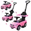 Каталка-толокар Bambi M 3503C-8 з батьківською ручкою та музикою для малюка, рожева - мініатюра 5
