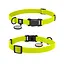 Ошейник для собак водостойкий Waudog Magnet с QR-паспортом магнитная пряжка-фастекс S Ш 15 мм Д 26-35 см лимонный - миниатюра 1