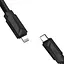 Кабель XO NB-Q233A Type-c to Lightning 27W Data Cable Чорний - мініатюра 1