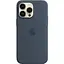 Оригинальный силиконовый чехол Apple Silicone Case MagSafe для iPhone 14 Pro Max (6.7") Storm Blue (MPTQ3ZE/A) - миниатюра 2