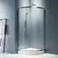 Душевая кабина Am.Pm Like 90x90 см стекло прозрачное без поддона хром матовый W83UG-315-090MT, Универсальная, прозрачная, хром матовый - миниатюра 2