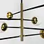 Люстра на 8 плафонов с латунной фурнитурой Line.F YG 8132-8 - миниатюра 6