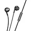 Наушники Hoco M115 Sagacious universal earphones with microphone iP черные - миниатюра 1