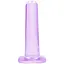 Фаллоимитатор Realrock Crystal Clear Dildo 5.3" 13.5 см фиолетовый - миниатюра 1