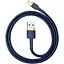 Кабель Baseus cafule Cable USB For lightning 2.4A 1 м Gold + Синій - мініатюра 1