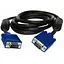 Кабель VGA Atcom HD15M/HD15M Black 2 феритових каблучки 10м - мініатюра 1