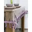 Скатертина силіконова з фіолетовою бахромою 250х160 см - мініатюра 1