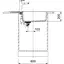 Кухонна мийка Franke Centro, фраграніт, прямокутник, з крилом, 780х500х200мм, чаша - 1, накладна, CNG 611-78 XL, воникс - мініатюра 3
