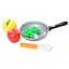 Ігровий набір Продукти в сковорідці 4013D-3 лимон, яблуко, латук - мініатюра 1