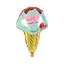 Шар воздушный фольгированный (50 см) Ice Cream синий - миниатюра 1