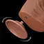 Фалоімітатор LoveToy Sliding-Skin Dual Layer Dong King Sized 36 см тілесний - мініатюра 8