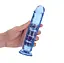 Фалоімітатор RealRock Crystal Clear Realistic Dildo 7'' 20 см блакитний - мініатюра 2