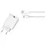 Сетевое зарядное устройство для XO L103 (EU) QC3.0 18W Charger with TYPE-C cable Белый - миниатюра 1