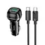 Адаптер автомобильный Hoco Rank dual port Car charger Z58A (Type-C to Type-C set) |1USB/1Type-C, 48W - миниатюра 1