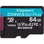 Карта пам'яті Kingston microSD 64GB C10 UHS-I U3 A2 V30 R200MB/s - мініатюра 1