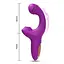 Многофункциональный вибратор LIVMAN 2 в 1 для стимуляции клитора и точки G 21,3 см. Фиолетовый K0851-2 - миниатюра 3