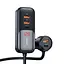 Адаптер автомобільний USAMS Digital Display Fast Car Charger US-CC213 C40 |3USB/2Type-C, 165W| - мініатюра 1