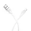 Кабель BOROFONE BX19 USB to iP 2.4A, 1m, PVC, TPE connectors, White - мініатюра 3