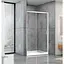 Душові двері Dusel FA512 140x190, універсальні, прозорий, хром - мініатюра 1