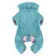 Дождевик для собак Collar Waudog Clothes, водонепроницаемый, XS30, В 43-45 см, С 27-30 см, голубой - миниатюра 3
