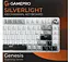 Клавиатура игровая механическая GamePro GPMK-126 Genesis Silver light USB Red Swich Hot-Swap N-KRO Grey - миниатюра 3