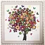 Алмазна вишивка мозаїка стразами на підрамнику, зі спец. стразами на підрамнику, 30*30 Дерево натхнення. - мініатюра 1