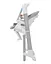 Стул-качели Carrello Cascata CRL-10303/1 Ash Grey с сенсорной панелью - миниатюра 3