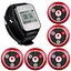 Система вызова официанта беспроводная с черными часами - пейджером Retekess TD108 + 5 красных кнопок (с кнопкой ЗАКАЗ) (100762) - миниатюра 1