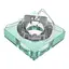 Светильник точечный Brille декоративный HDL-G145 Green Crystal MR16 164111 - миниатюра 3