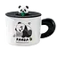 Чашка BonaDi Panda 2 390 мл (14931) черно-белая   - миниатюра 1