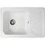 Гранітна кухонна мийка Romzha Rasa 64 Biela (102) з крилом - мініатюра 1